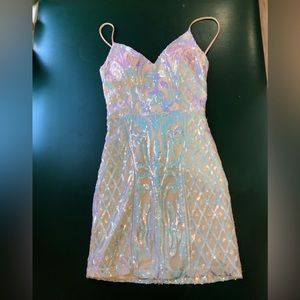 Windsor size small iridescent dress